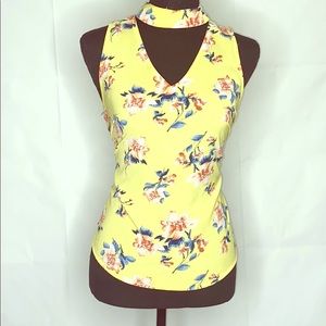 Yellow floral top
